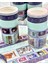 Postal Vintage 10'lu Washi Bant Set/ Washi Tape / Bullet Journal / Scrapbook 3