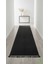 Post/peluş Yıkanabilir Kaymaz Taban Yumşacık Siyah Örgü Saçaklı Modern ve Şık Salon Oturma Odası Mutfak Çocuk Odası Koridor Antre Halısı 3