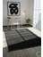 Post/peluş Yıkanabilir Kaymaz Taban Yumşacık Siyah Örgü Saçaklı Modern ve Şık Salon Oturma Odası Mutfak Çocuk Odası Koridor Antre Halısı 2