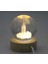 3D Kristal Cam Küre Ahşap Soketli Istanbul Temalı LED Lamba AALK2575 1