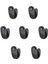 Büyük Tekli Fincan Askı, Dekor Askısı - Siyah, 100 Adet, 12X23X30 mm 2