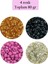 Dökme Cam Kum Boncuk Büyük Boy (6/0) 4 mm - 4 Renk - Toplam 80 Gram - BNC410 1