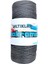 1 Adet Polyester Makrome İpi 420 Koyu Gri 100 gr 1