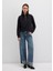 Yarı Fermuarlı Siyah Sweatshirt 1S10391-900 1