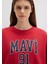 Mavi Logo Baskılı Kırmızı Sweatshirt 1S10381-80638 5