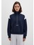 Yarı Fermuarlı Lacivert Sweatshirt 1S10360-32184 5