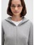 Fermuarlı Dokulu Gri Sweatshirt 1613383-80018 6