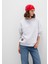 Sırt Baskılı Gri Sweatshirt 1S10364-87033 3