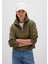 Yarı Fermuarlı Haki Sweatshirt 1S10391-71589 2