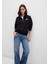 Mavi Logo Baskılı Yarı Fermuarlı Siyah Sweatshirt 1S10179-900 1