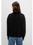 Mavi Logo Baskılı Yarı Fermuarlı Siyah Sweatshirt 1S10179-900 4