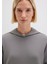 Şerit Detaylı Kapüşonlu Gri Sweatshirt 1S10443-82577 7