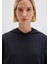 Şerit Detaylı Kapüşonlu Siyah Sweatshirt 1S10443-900 7