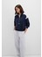 Yarı Fermuarlı Lacivert Sweatshirt 1S10360-32184 3