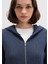 Fermuarlı Dokulu Lacivert Sweatshirt 1613383-32184 6