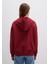 Mavi Logo Baskılı Kapüşonlu Fermuarlı Bordo Sweatshirt 1S10178-85493 4