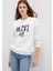 Mavi Kedi Logo Ekru Sweatshirt 1S10460-70057 1