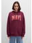 Mavi Logo Baskılı Kapüşonlu Bordo Sweatshirt 1600361-90705 4