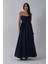 Lacivert Ince Askılı Uzun Şifon Abiye Elbise 08020031.02 1
