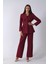 Bordo Önü 4 Düğme Kapamalı Pantolonlu Takım 4592261.04 3