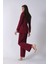 Bordo Önü 4 Düğme Kapamalı Pantolonlu Takım 4592261.04 5