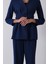 Lacivert Önü 4 Düğme Kapamalı Pantolonlu Takım 4592261.02 8