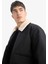 Su İtici Rüzgar Geçirmez Slim Fit Dar Kesim Suni Kürklü Polo Yaka Astarlı Fermuarlı Cepli Mont D1187AX25WN 4