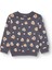 Kız Bebek Sweatshirt Şardonlu Bisiklet Yaka Uzun Kol 1