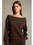 Kayık Yaka Modal Sweatshirt G2914AX25AU 1