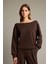 Kayık Yaka Modal Sweatshirt G2914AX25AU 3