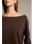 Kayık Yaka Modal Sweatshirt G2914AX25AU 5