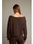Kayık Yaka Modal Sweatshirt G2914AX25AU 6