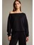 Kayık Yaka Modal Sweatshirt G2914AX25AU 1