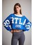 Kayık Yaka Baskılı Sweatshirt G3329AX25WN 1