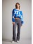 Kayık Yaka Baskılı Sweatshirt G3329AX25WN 2