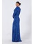 Saks Pul Payetli Drapeli Önü Yırtmaçlı Abiye 9705393.26 4