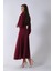 Bordo Beli Lastikli Cepli Ceket ve Etek Ikili Takım 4595053.04 5