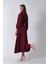 Bordo Beli Lastikli Cepli Ceket ve Etek Ikili Takım 4595053.04 6