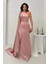 Gül Yaka Kuşak Detaylı Tek Omuz Abiye 0801099.25 1