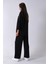 Siyah Rahat Kumaş Basic Pantolonlu Takım 31040630.01 6