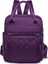 Su Geçirmez Kadın Omuz Çantaları Kadın Büyük Kapasiteli Oxford Sırt Çantası Siyah Çanta Gündelik Ruckcolor: Mor (Yurt Dışından) 1