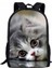 Trendy Popüler Kedi Defter Sırt Çantaları Öğrenci Okul Çantaları 3D Baskı Oxford Su Geçirmez Erkekler/kız Dizüstü Dizüstü Bilgisayar Sırt Çantaları Renk: Mavi (Yurt Dışından) 1