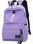 Şık Hafif Hafif Öğrenci Sırt Çantası Özelleştirilebilir Logo Gündelik Çift Omuz Çanta Ark Omuz Askısı Polyester Astar Oxford Renk: Mor/boyut: Tek Beden (Yurt Dışından) 1