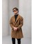 Carlo Oversize Kaşe Kumaş Yan Cepli Kışlık Erkek Kaban - Camel 5