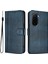 Xiaomi Poco M7 Plus 5gs Cüzdan Standı Retro Doku Deri Telefon Kılıfı ve Kordonu (Yurt Dışından) 1