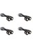 8pcs LED Kartal Göz Yedekleme Lambası Sis Sürüş Lambası Araba Motosiklet Beyaz Işık 9W Siyah (Yurt Dışından) 1