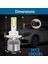 (2 Paket) H13 / 9008 LED Far Ampulü (Yakın ve Uzak) C6 Dönüşüm Kiti, 72W 8500LM 6500K Soğut (Yurt Dışından) 4