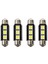 8x Smd LED Festoon 39 mm Canbus C5W 12V 3 Güç Smd Plakası ve Okuma Işığı - Bmw 3 Serisi 5 Serisi Beyaz (Yurt Dışından) 1