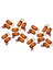 20PCS Amber 2 LED Işık Oval Koşullama Trailer Araba Kamyonu Yan Işaretçi Kuyruk Lambası (Yurt Dışından) 1