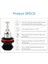 8x Süper Parlak H8 H9 H11 LED Far Ampul Kiti Yüksek/düşük Işın Işık 8000LM 8000K Buz Mavisi 80W (Yurt Dışından) 3